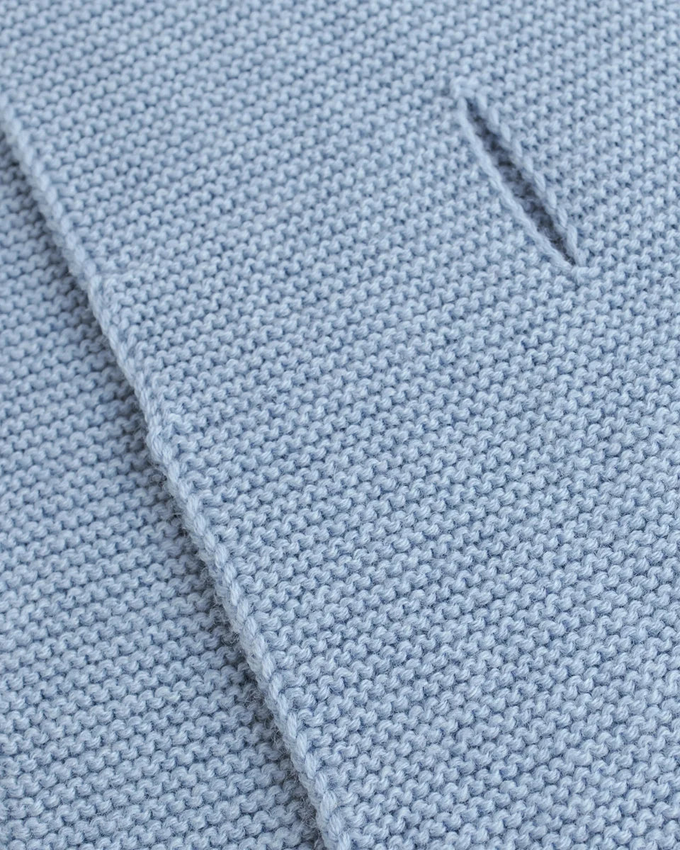 Hvid Scarf Ivo Light Blue