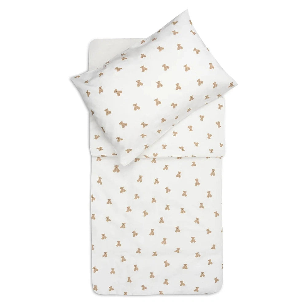 Jollein Dekbedovertrek met sloop 100x140cm - Mini Teddy Bear