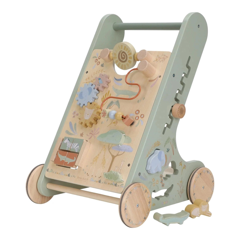 Little Dutch - Activiteiten Loopwagen - Safari Friends - Groen