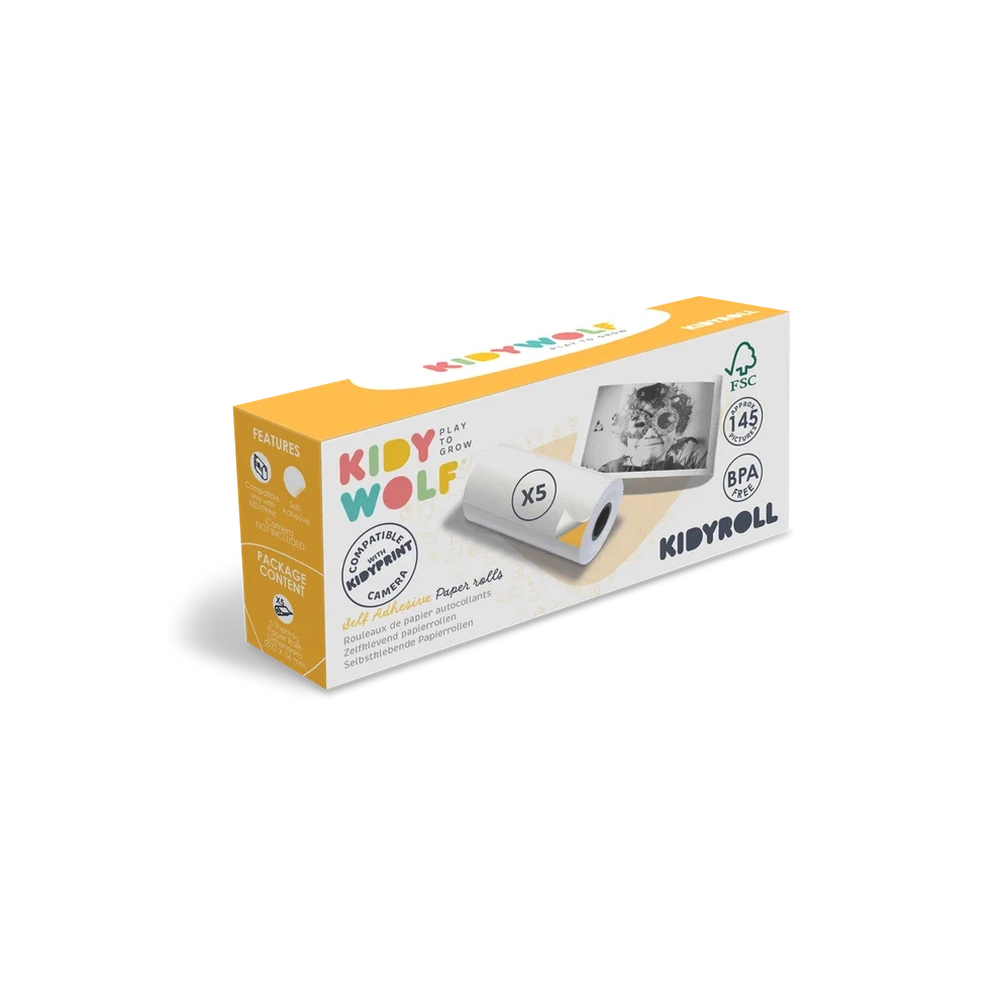 Kidywolf Kidyroll Zelfklevende Papierrollen Voor Kidyprint / K-print