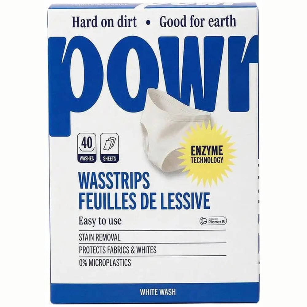 POWR Wasstrips 40 Wasbeurten - Witte Was