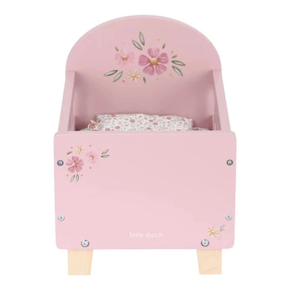 Little Dutch Houten Poppenbedje - Roze