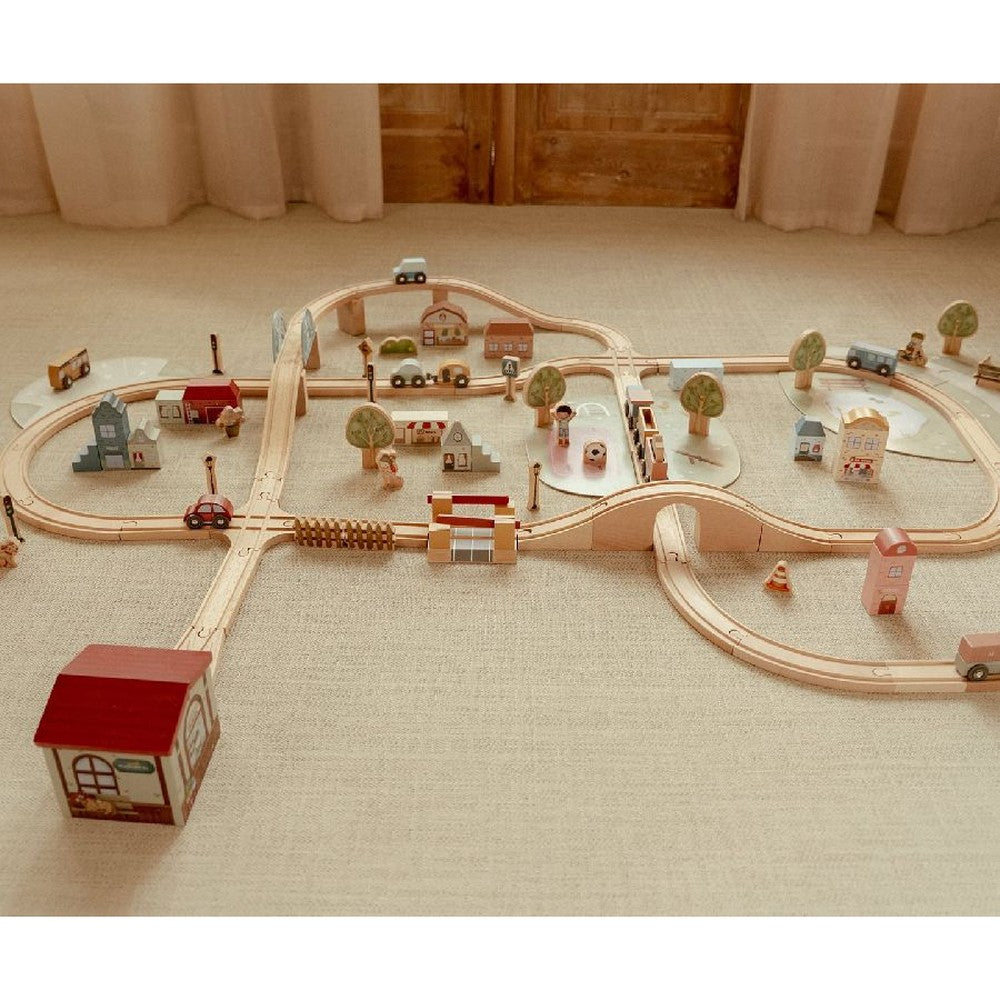 Little Dutch Holz-Eisenbahnset, 114-teilig