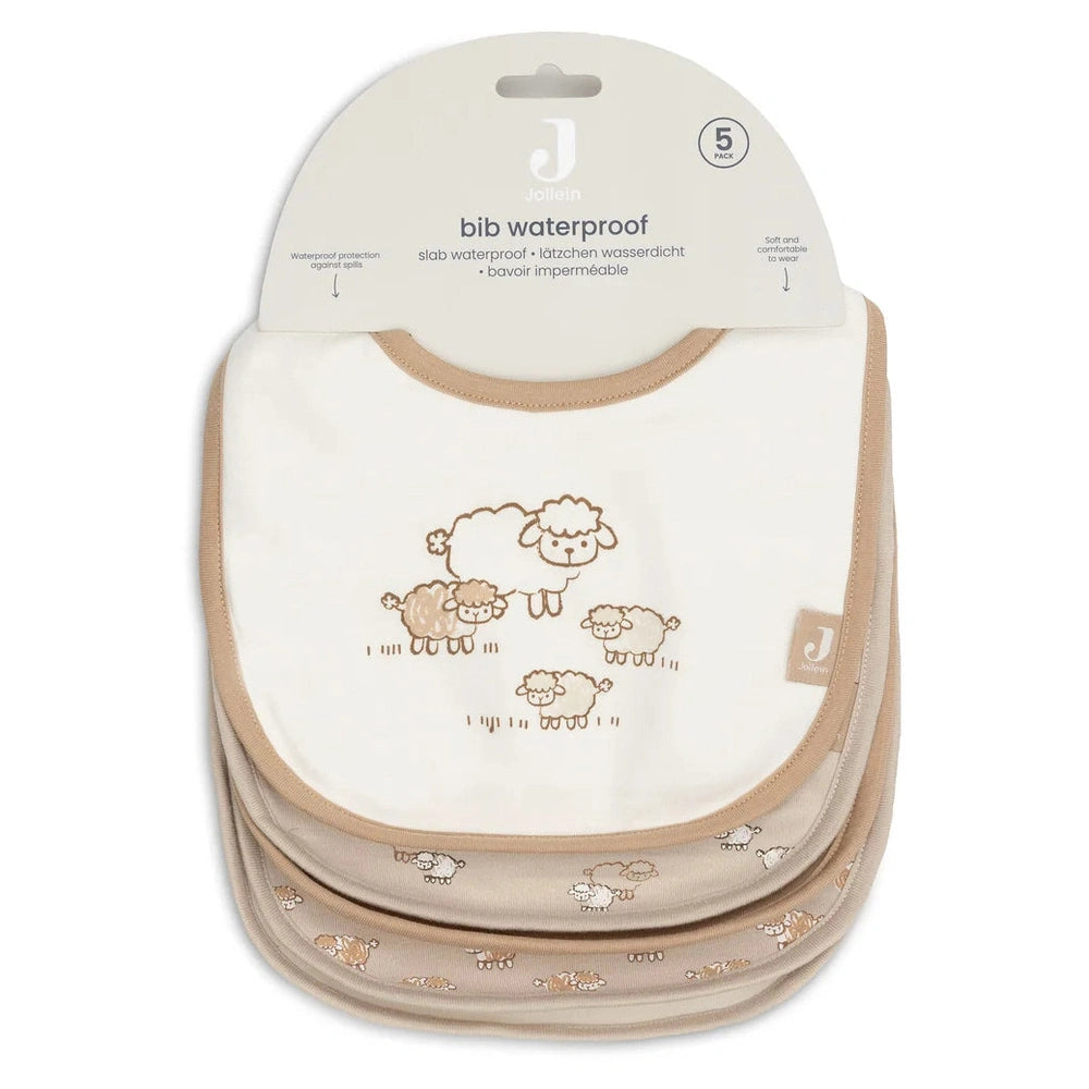 Jollein Slab Jersey Waterproof 5-pack - Woolly