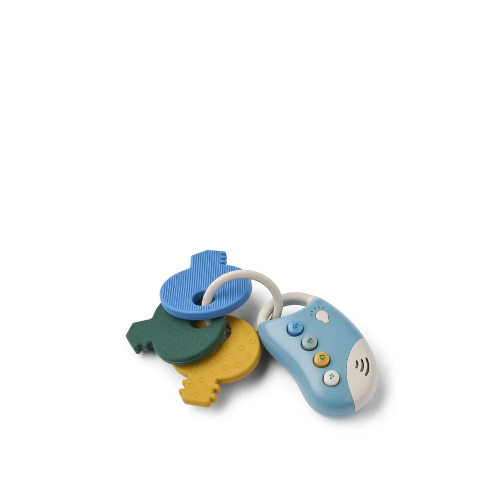 Liewood - Vroom Autosleutels - Beach Blue Multi Mix