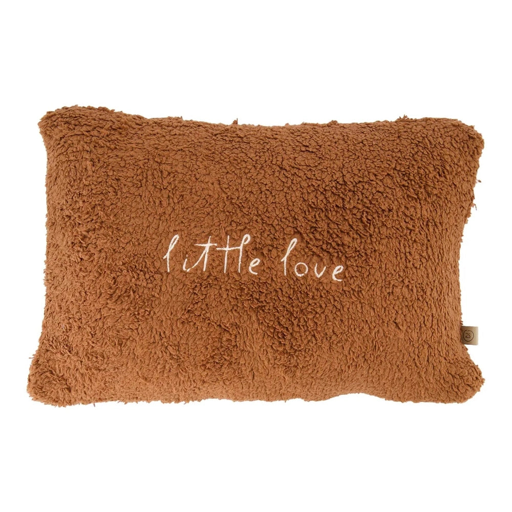 Zusss Kussen Teddy Little Love 35x25cm - Dark Brown