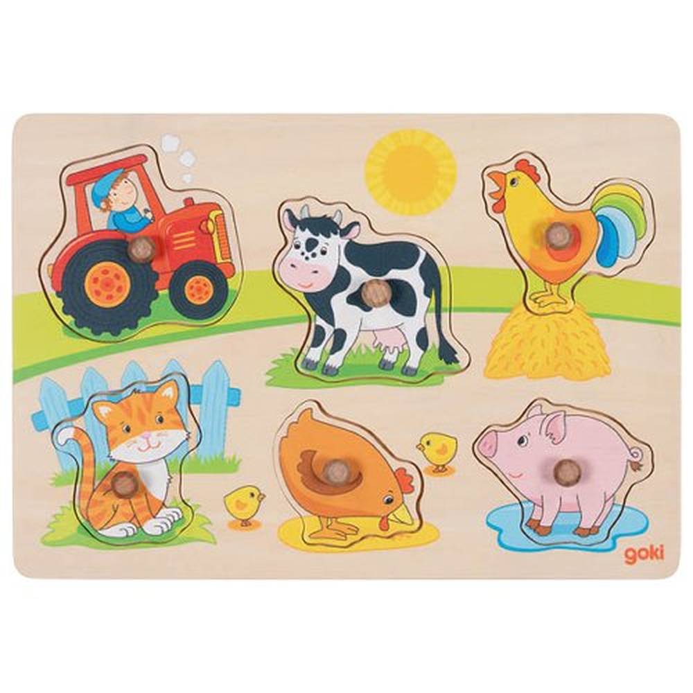 Goki Uitneempuzzel - Op De Boerderij