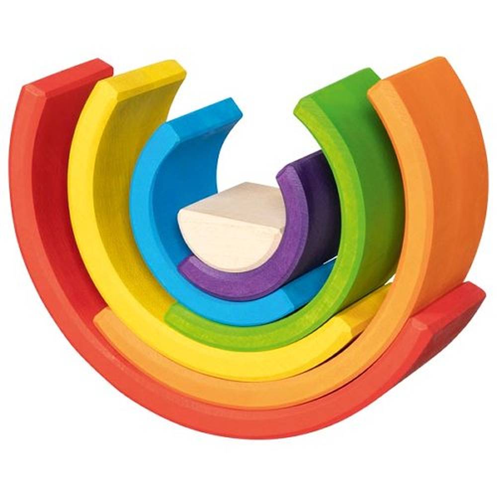 Goki Houten Bouwstenen - Little Rainbow