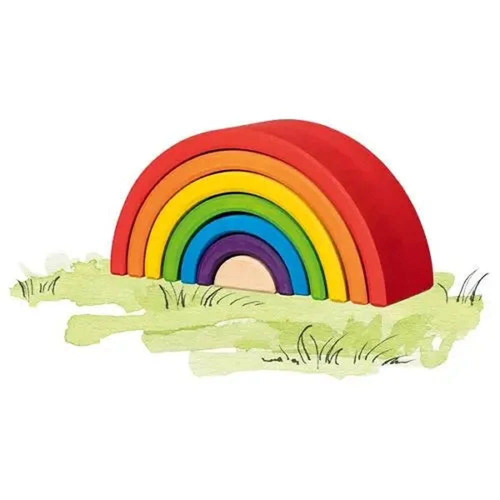 Goki Houten Bouwstenen - Little Rainbow