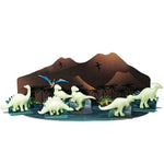 4M Glow In The Dark Stickers 3D Dino 8 Stuks