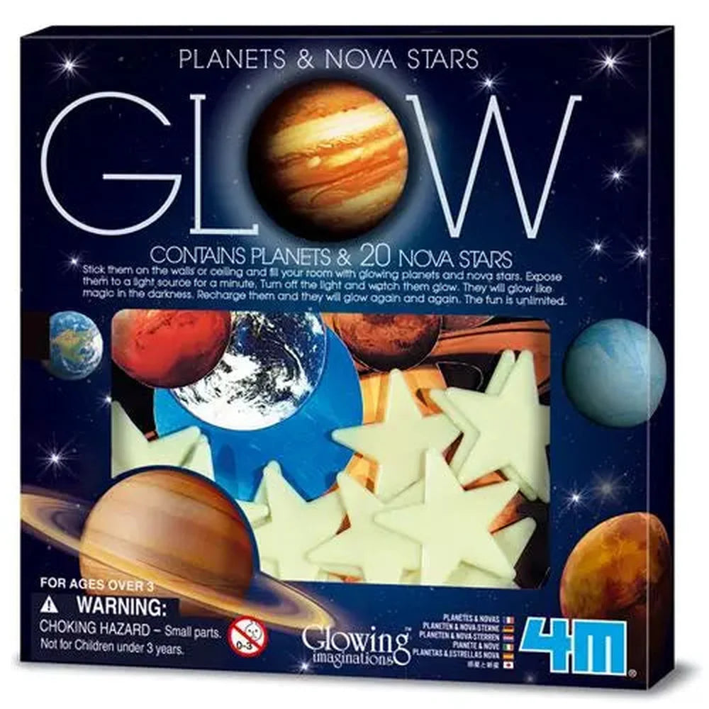4M Glow In The Dark 20 stuks - Planeten En Sterren