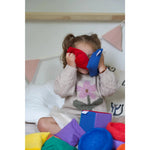 Pit&Play Sensorische Regenbogen-Bohnensäckchen + Gratis Spieltuch aus Baumwolle Medium Fade Rainbow