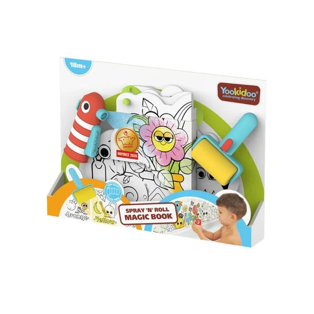 Yookidoo Bath Toy Spray 'N' Roll Magic Book