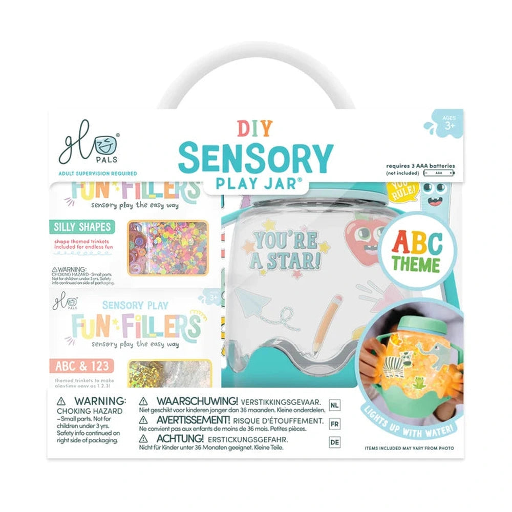 Glo Pals DIY-Sensorik-Spielbecher ABC-Thema – Blau
