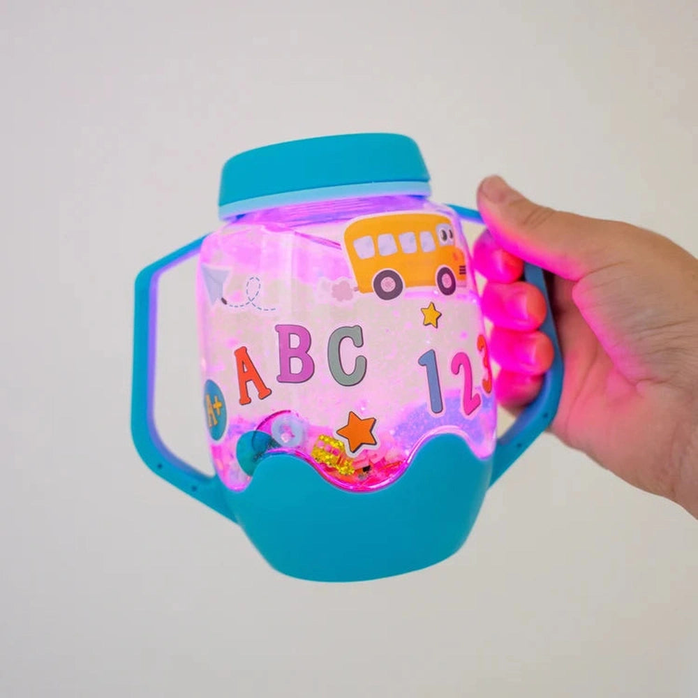 Glo Pals DIY-Sensorik-Spielbecher ABC-Thema – Blau