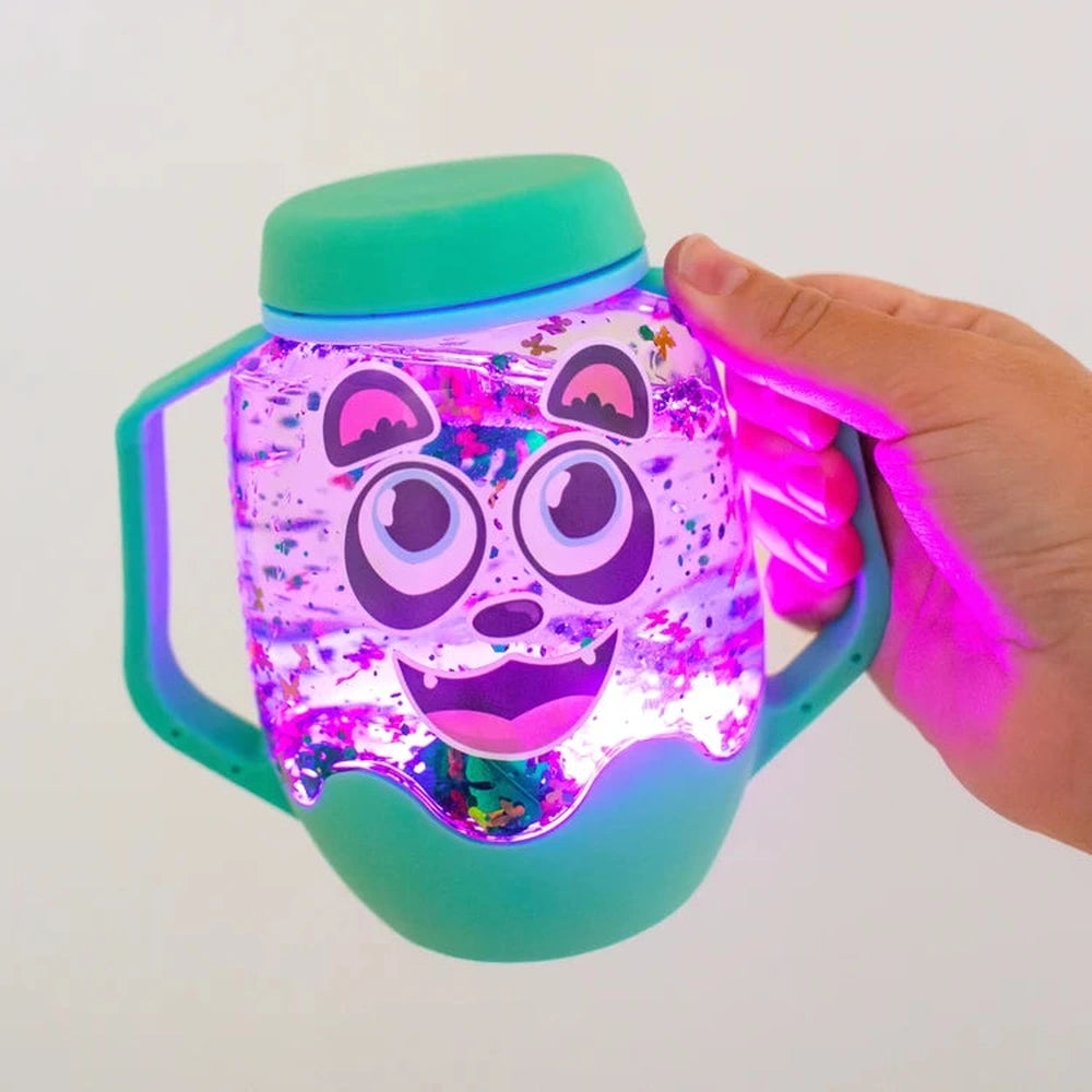 Glo Pals DIY-Sensorik-Spielbecher Zoo-Thema – Grün