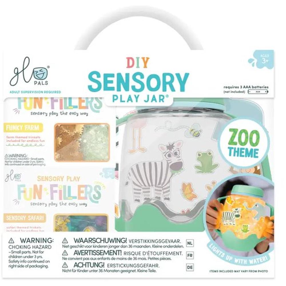 Glo Pals DIY-Sensorik-Spielbecher Zoo-Thema – Grün