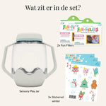 Glo Pals DIY-Sensorik-Spielbecher – Schneekugel