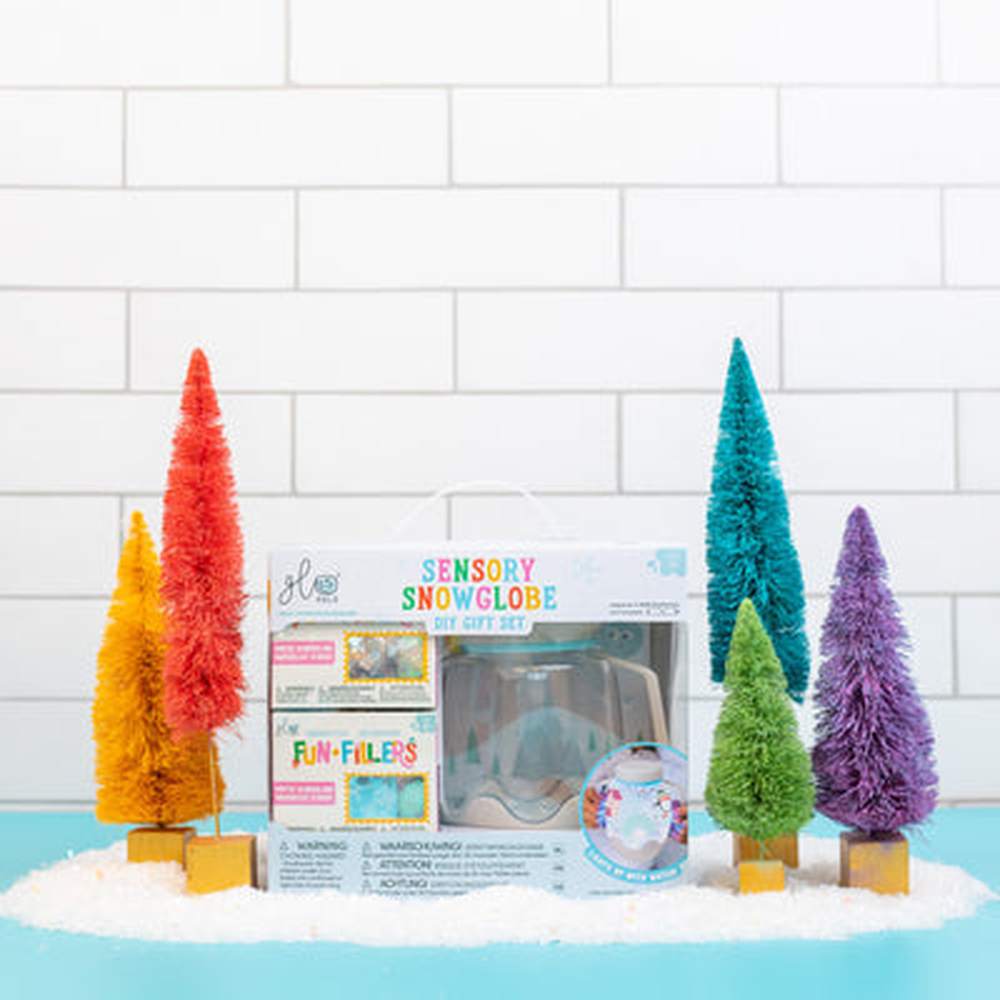 Glo Pals DIY-Sensorik-Spielbecher – Schneekugel