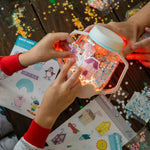 Glo Pals DIY-Sensorik-Spielbecher – Schneekugel