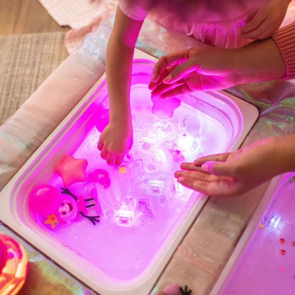 Glo Pals Light-Up Bath Toys Light Up Cubes 4-Pack - Ida