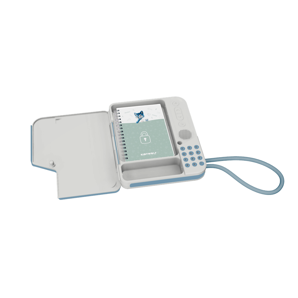 Kidywolf Geheim Dagboek Met Pincode & Spraakrecorder- Kidytreasure - Blauw