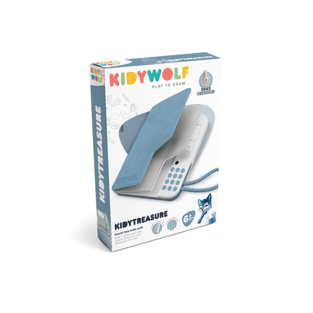 Kidywolf Geheim Dagboek Met Pincode & Spraakrecorder- Kidytreasure - Blauw