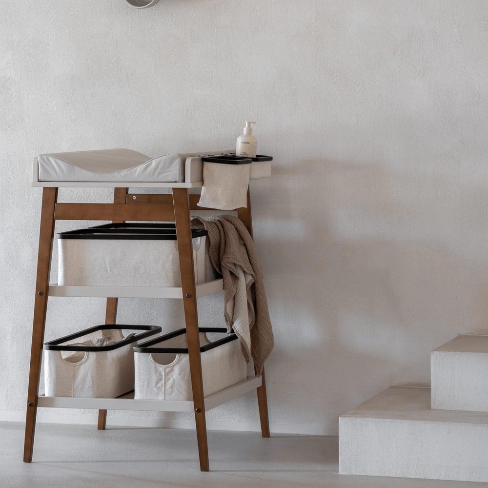QUAX - Luiertafel Hip - Clay-Walnut