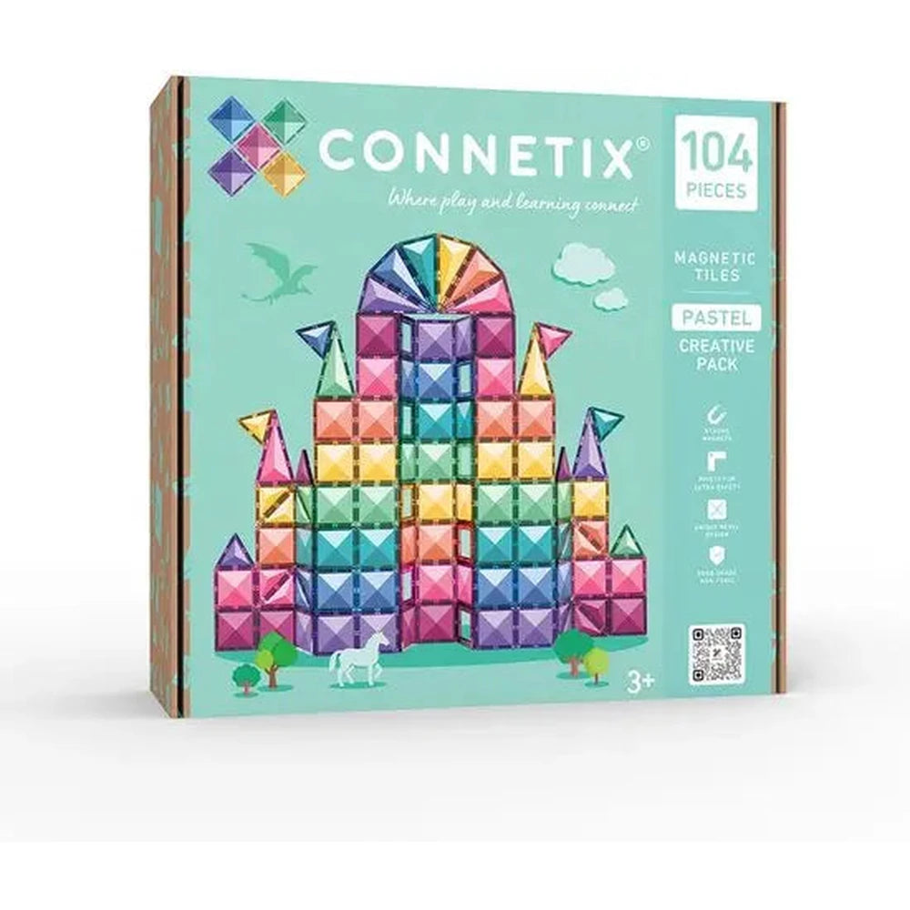 Connetix Magnetisch Tegels 104 Stuks - Pastel