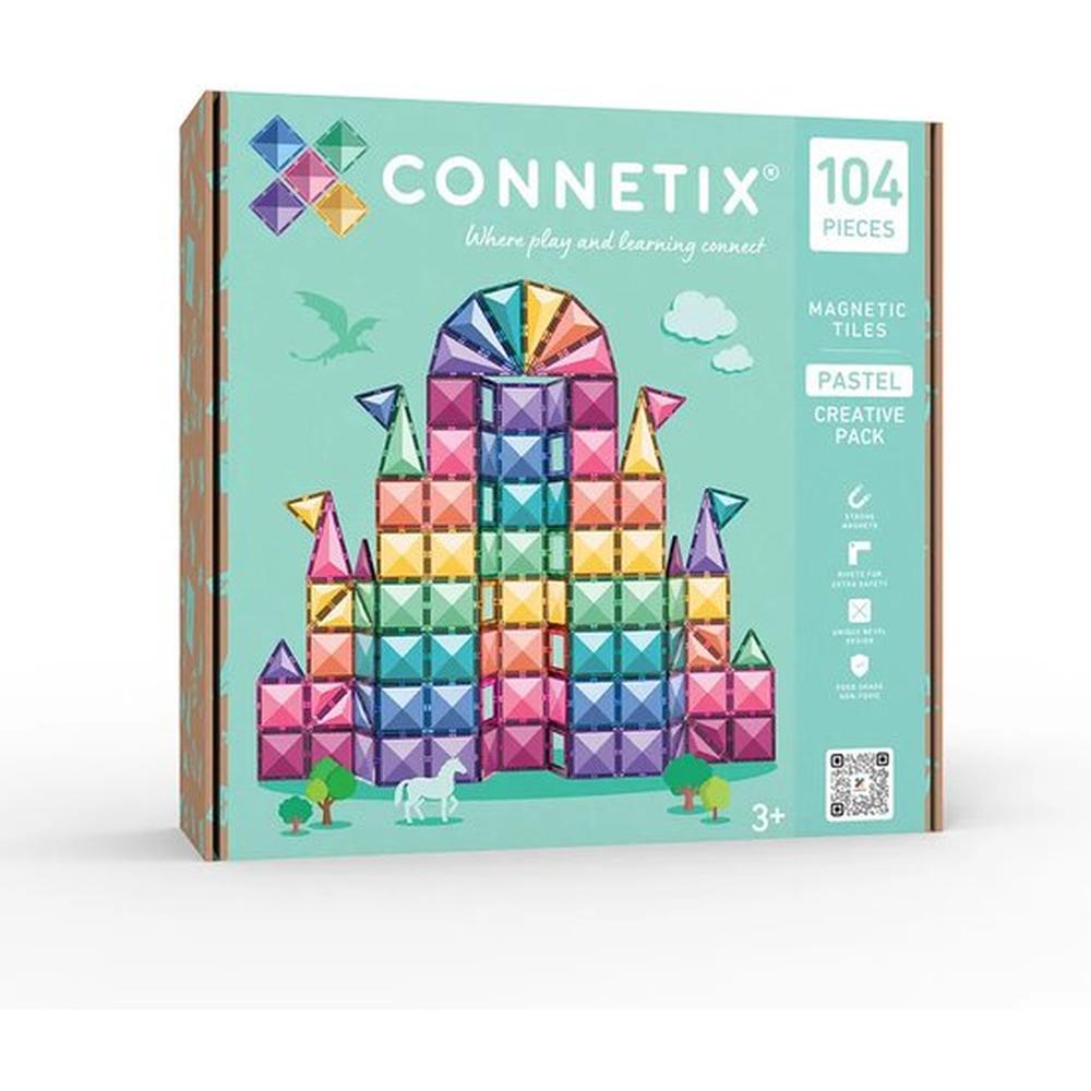 Connetix Magnetisch Tegels 104 Stuks - Pastel