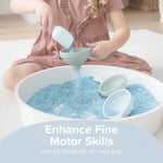 Inspire My Play Opvouwbare Trechters Voor Sensorisch Spel - Coral/Geel