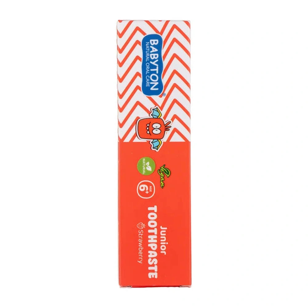 Babyton Junior Tandpasta Met Fluoride 6+ (75ml) - Aardbei