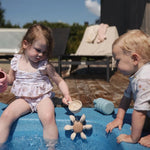 Mushie Badwaterspeeltje Met Waterrad - Vanilla Confetti