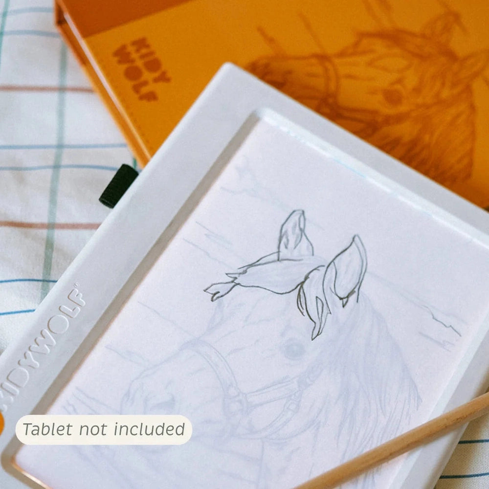 Kidywolf Refill KidydrawPad 30 Overtrektekeningen - Horses