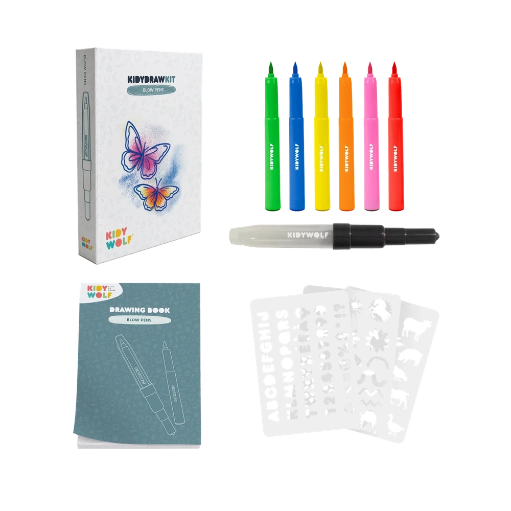 Kidywolf KidydrawPad Kit - Blowpen