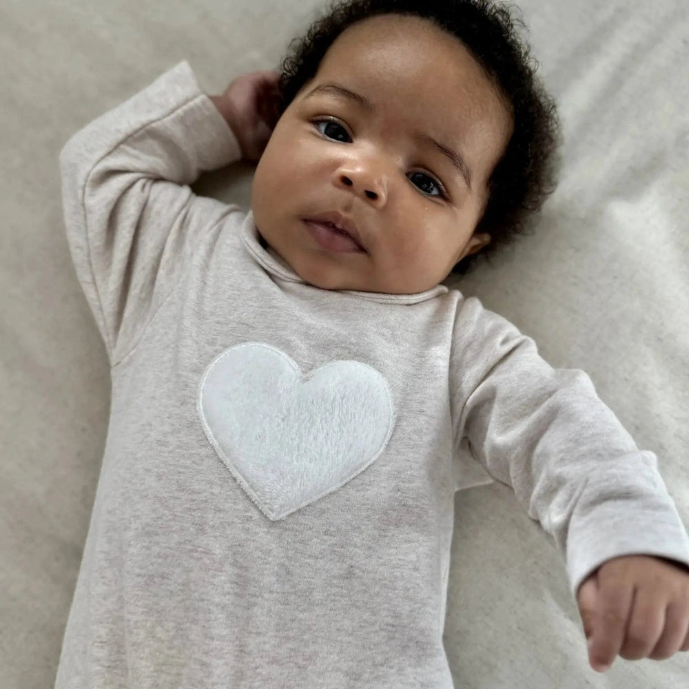 Living Nature - Babypakje Astrid - Ecru Hartje