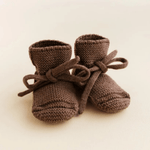 Hvid Booties 0–9 maanden - Mocha
