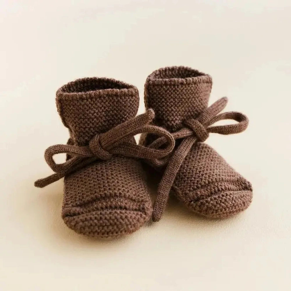 Hvid Booties 0–9 maanden - Mocha