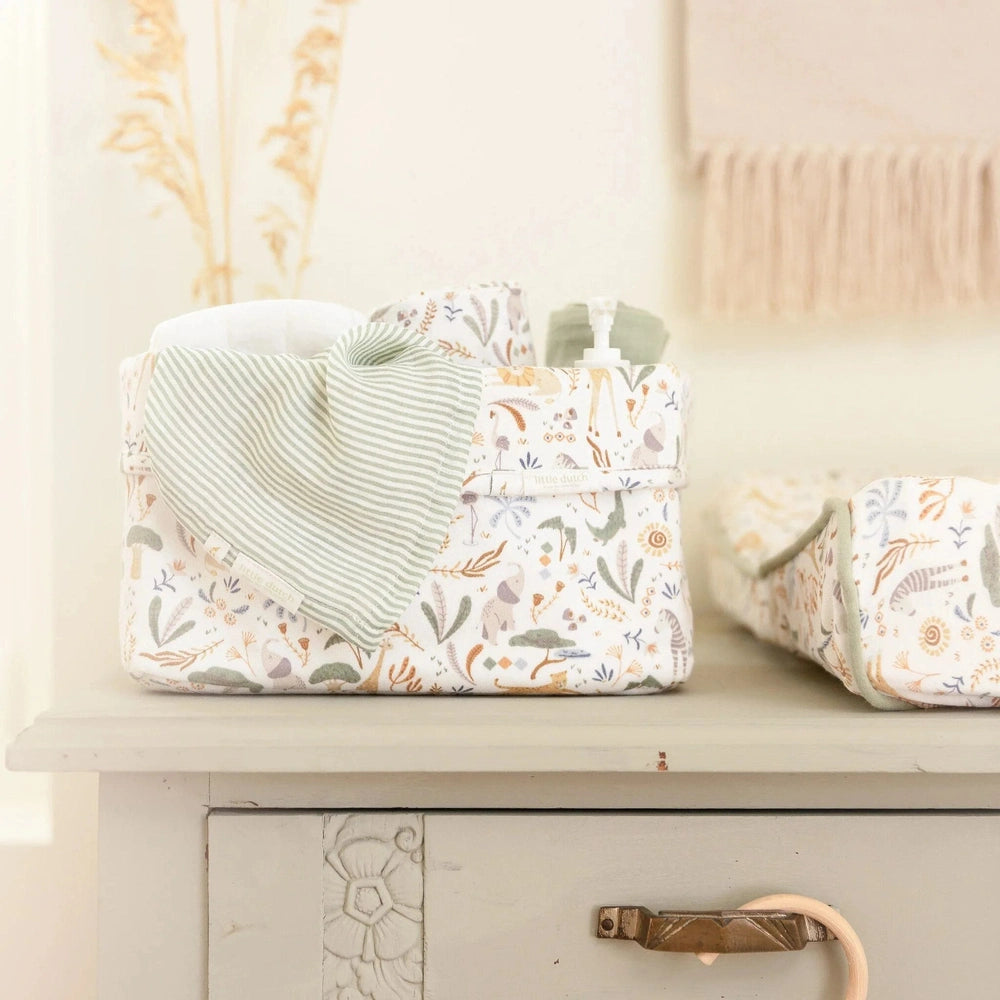 Little Dutch Swaddle set 70x70 cm 3 Stuks Safari Wonders - Groen