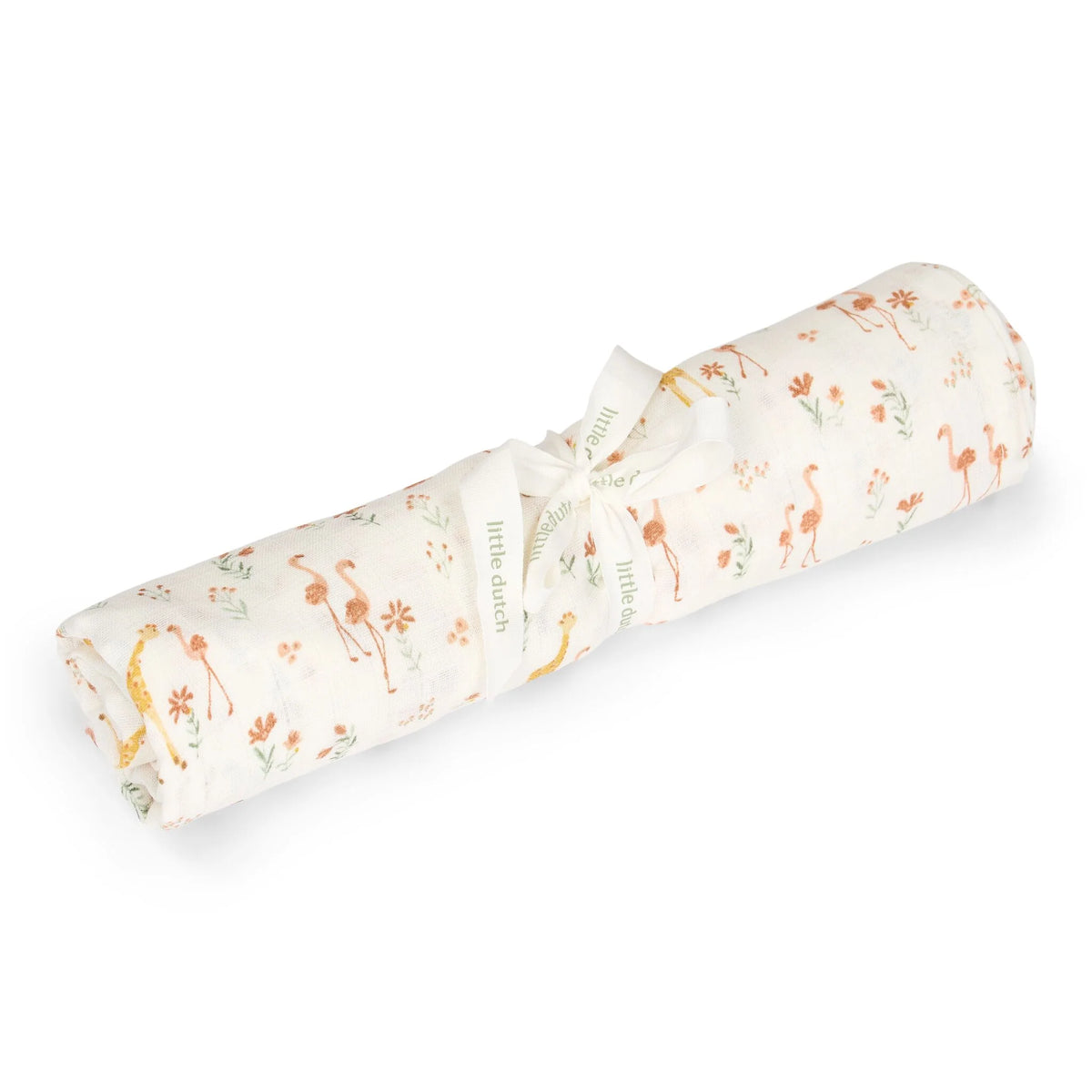 Little Dutch Swaddle 120x120 cm - Blooming Safari Leo