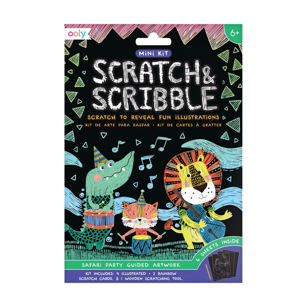 Ooly Mini Kras En Krabbel - Safari Party