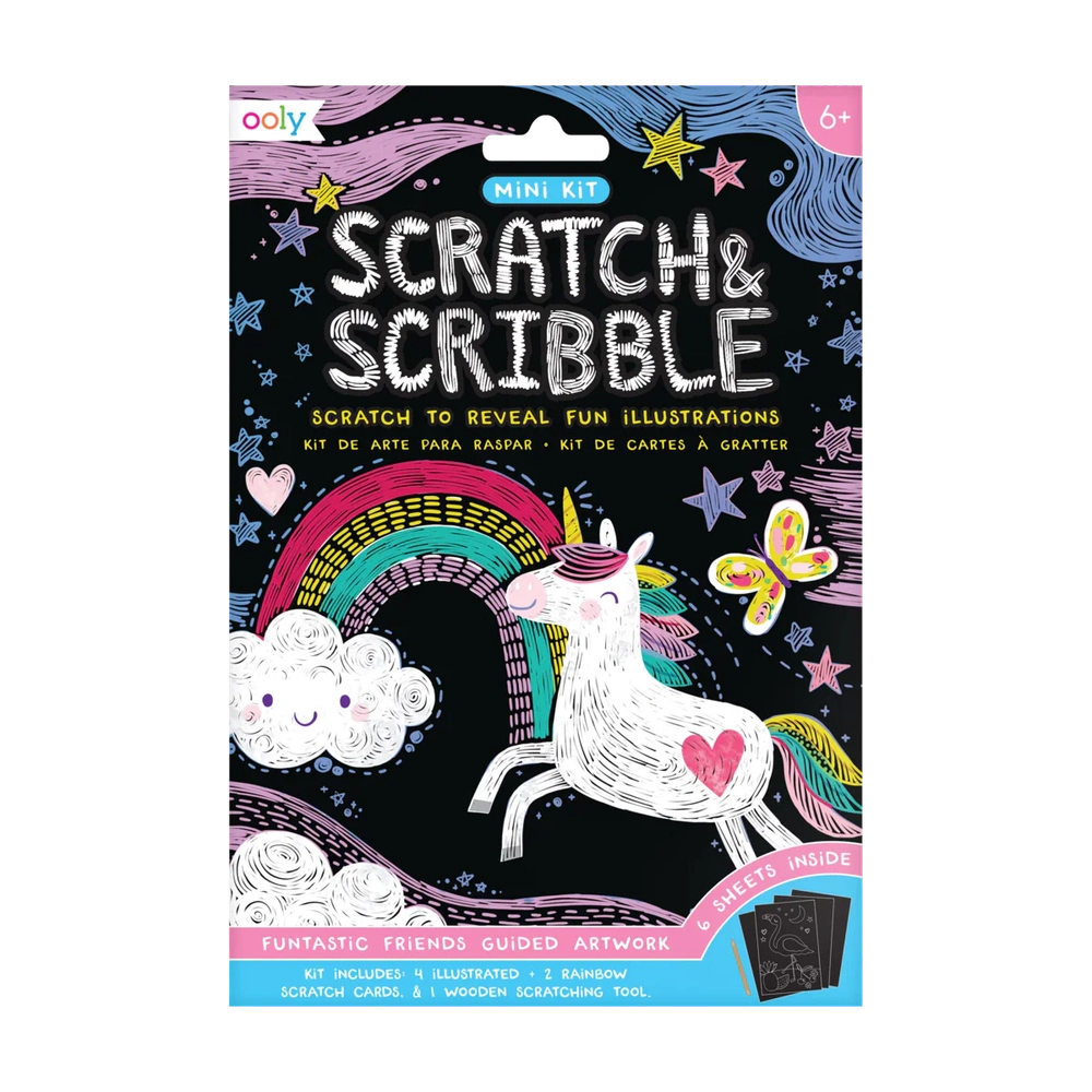 Ooly Mini Kras En Krabbel - Funtastic Friends