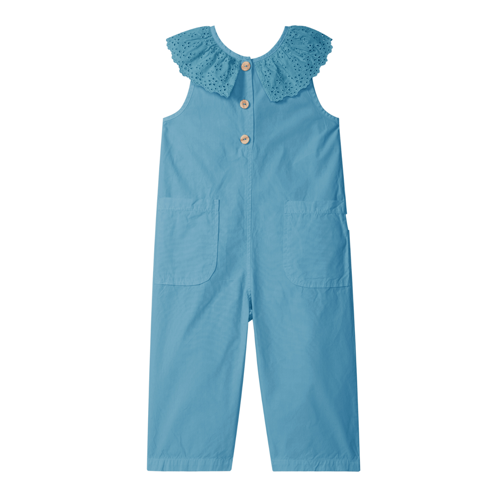 Laranjinha Katoenen Tuinbroek Voor Kinderen - Turquoise