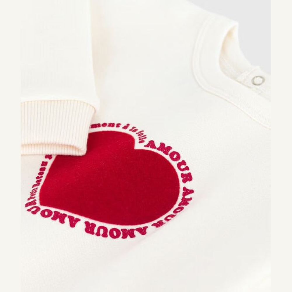 Katoenen Sweatshirt met Hartmotief