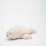 Moonie Knuffel - The Humming Seal Organic 2.0 - Sand Natur | Witte Ruis Zeehond Met Lichtje