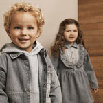 En Fant Jurk Denim - Lichtgrijs