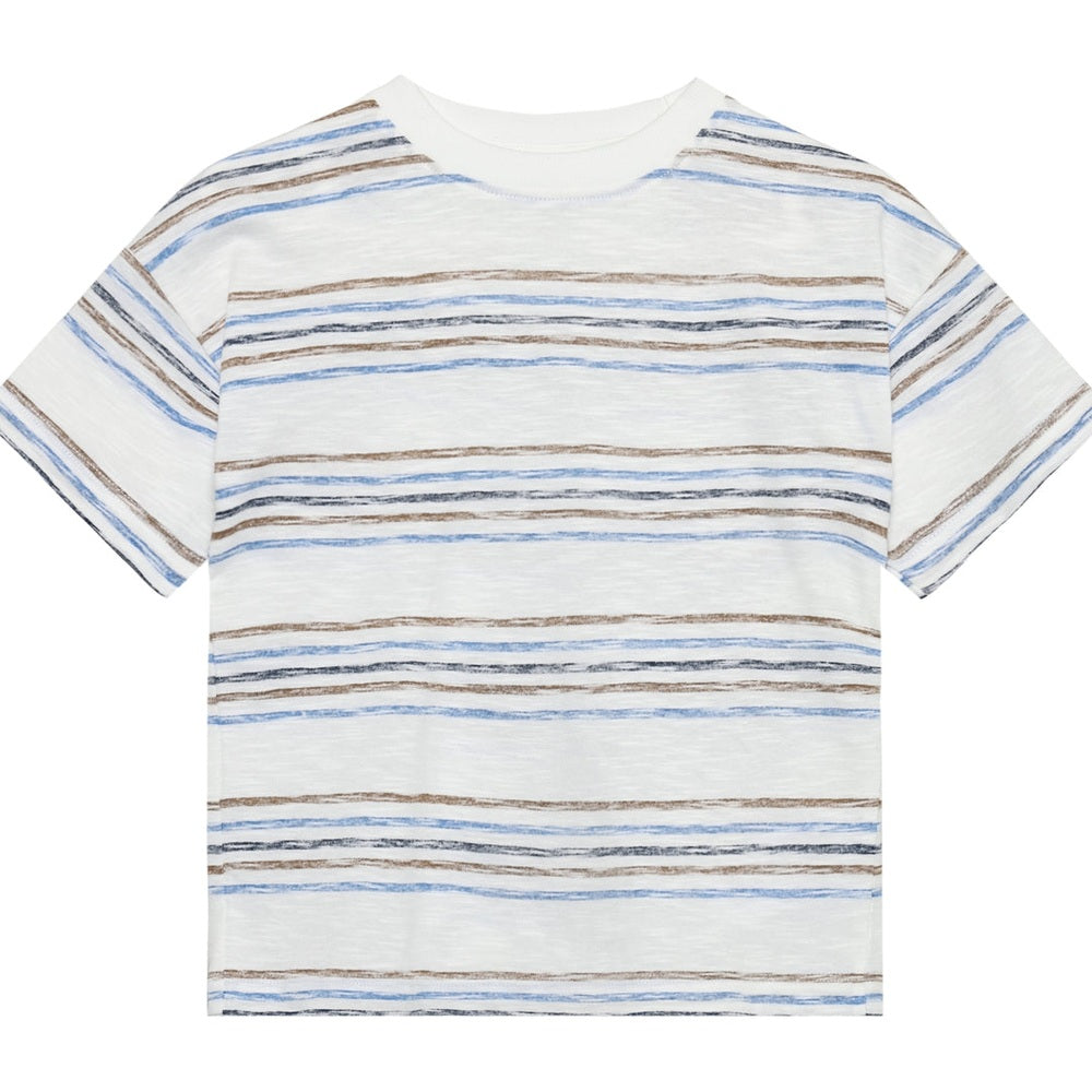 En Fant T-shirt Korte Mouw Streep Brunnera Blauw