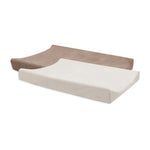 Jollein - Hoes Voor Aankleedkussen/Waskussen Badstof - 50x70cm - 2stuks - Milky Coffee/Ivory