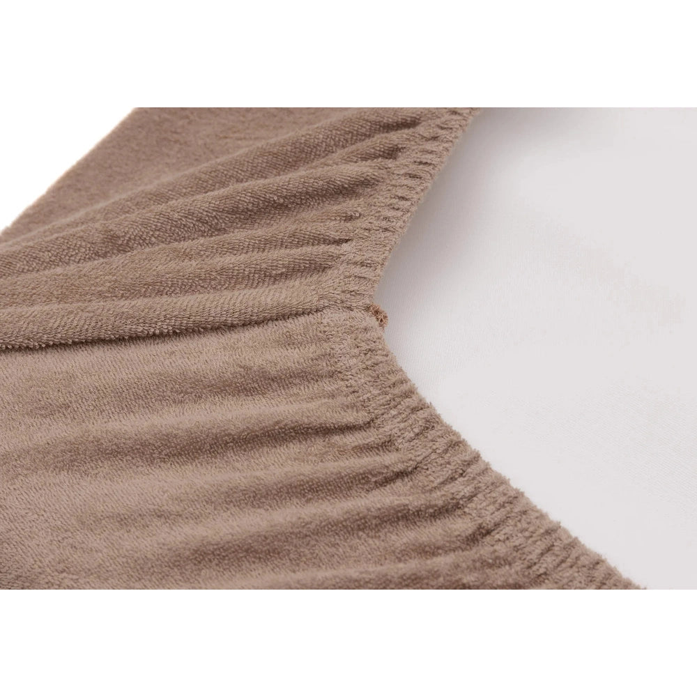 Jollein - Hoes Voor Aankleedkussen/Waskussen Badstof - 50x70cm - 2stuks - Milky Coffee/Ivory