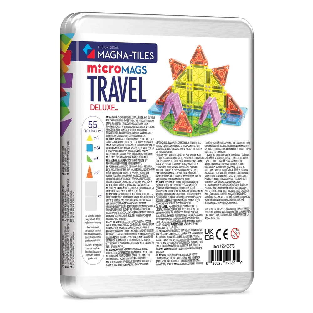 Magna-Tiles Micro Mags Reisset DELUXE | 55 Onderdelen